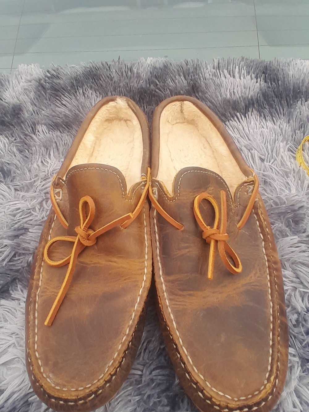 Vibraam  Men's Lodge Moc Vibram Slippers Brown